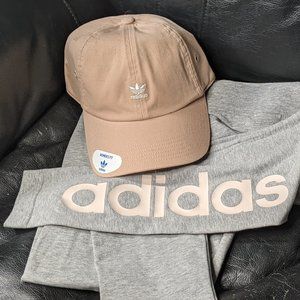 Adidas leggings and hat combo